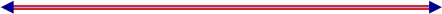Red and Blue line on white background